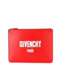 Pochette in pelle stampata rossa di Givenchy