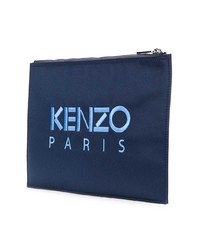 Pochette ricamata blu scuro di Kenzo