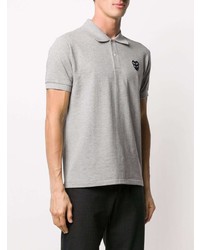 Polo ricamato grigio di Comme Des Garcons Play