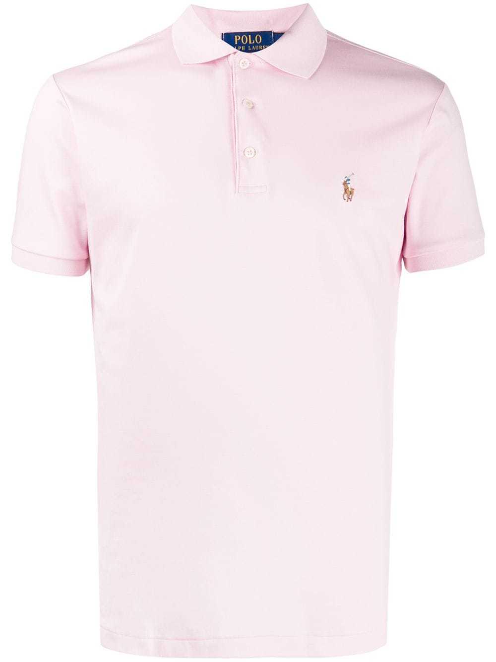 Polo con applicazione Rosa Farfetch Uomo Abbigliamento Top e t-shirt T-shirt Polo 
