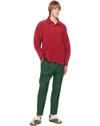 Polo rosso di Homme Plissé Issey Miyake