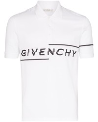 Polo stampato bianco e nero di Givenchy