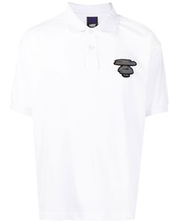 Polo stampato bianco di AAPE BY A BATHING APE