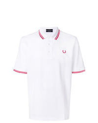 Polo stampato bianco di Fred Perry X Art Comes First