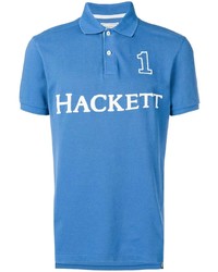 Polo stampato blu di Hackett