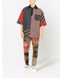 Polo stampato multicolore di Dolce & Gabbana