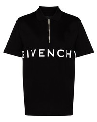 Polo stampato nero e bianco di Givenchy