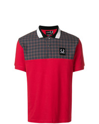 Polo stampato rosso di Raf Simons X Fred Perry