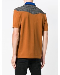Polo stampato terracotta di Raf Simons X Fred Perry