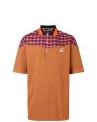 Polo stampato terracotta di Raf Simons X Fred Perry