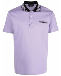 Polo viola chiaro di Versace