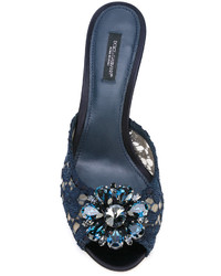 Sabot blu scuro di Dolce & Gabbana
