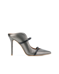 Sabot in pelle argento di Malone Souliers