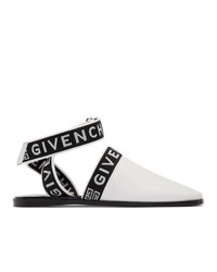 Sabot in pelle bianchi e neri di Givenchy