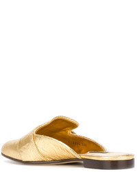 Sabot in pelle dorati di Dolce & Gabbana