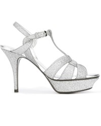 Sandali argento di Saint Laurent