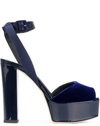 Sandali blu scuro di Giuseppe Zanotti Design