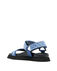Sandali blu scuro di Moschino