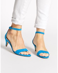 Sandali con tacco azzurri di Asos