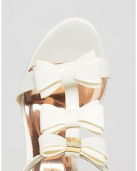 Sandali con tacco bianchi di Ted Baker