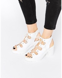 Sandali con tacco bianchi di Asos