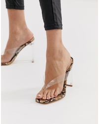 Sandali con tacco di gomma trasparenti di SIMMI Shoes