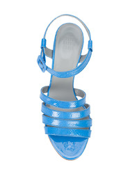Sandali con tacco in pelle azzurri di Maryam Nassir Zadeh