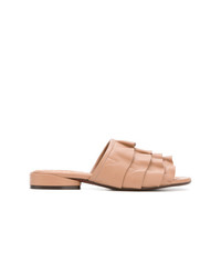 Sandali con tacco in pelle marrone chiaro di Chie Mihara