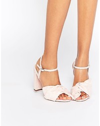 Sandali con tacco rosa di Asos