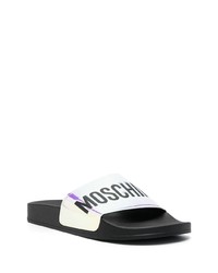 Sandali di gomma argento di Moschino