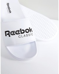Sandali di gomma bianchi e neri di Reebok