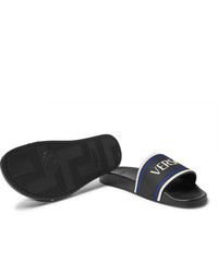 Sandali di gomma neri di Versace