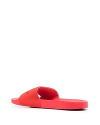 Sandali di gomma stampati rossi di Calvin Klein Jeans