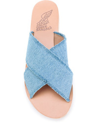Sandali di jeans azzurri di Ancient Greek Sandals