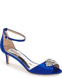 Sandali di raso blu