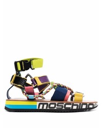 Sandali di tela multicolori di Moschino