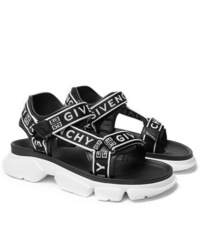 Sandali di tela stampati neri di Givenchy