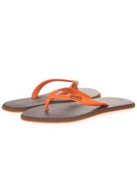 Sandali in pelle arancioni