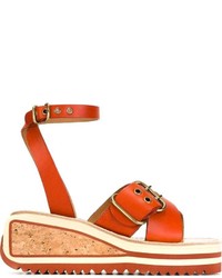 Sandali in pelle arancioni di Etoile Isabel Marant