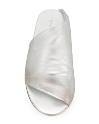 Sandali in pelle argento di Marsèll