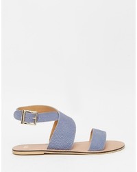 Sandali in pelle azzurri di Asos