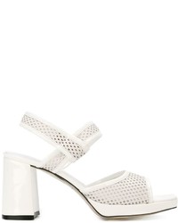 Sandali in pelle bianchi di Amélie Pichard