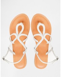 Sandali in pelle bianchi di Asos
