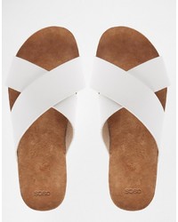 Sandali in pelle bianchi di Asos