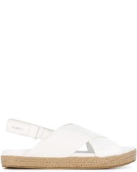 Sandali in pelle bianchi di DKNY