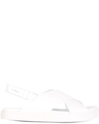 Sandali in pelle bianchi di DKNY