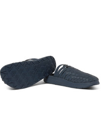 Sandali in pelle blu scuro di Malibu