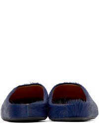 Sandali in pelle blu scuro di Marni
