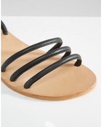 Sandali in pelle grigi di Asos