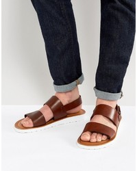 Sandali in pelle marroni di Zign Shoes
